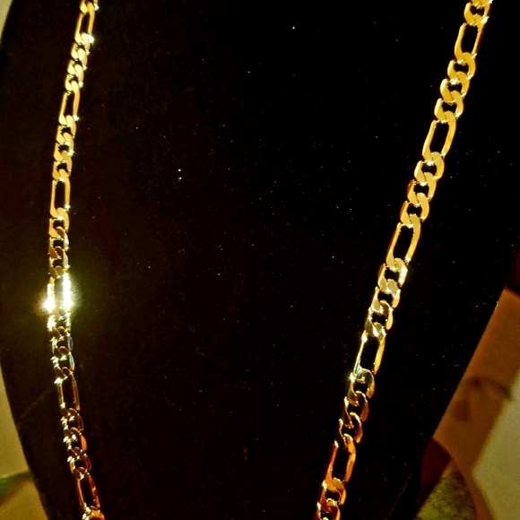 na Jewelry - 14k gold stamp necklace link